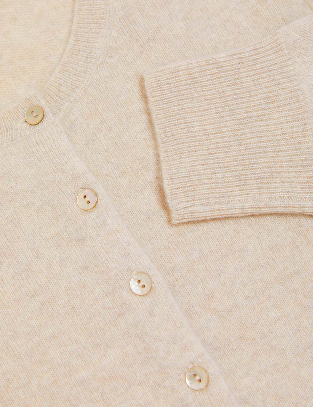 Pure Cashmere Crew Neck Cardigan image 6
