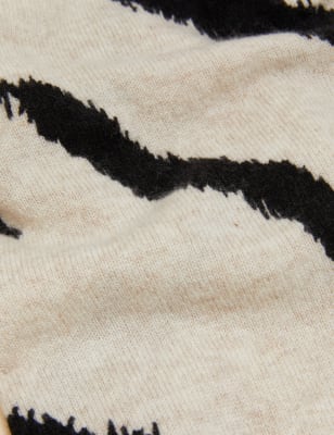 

Womens Autograph Pure Cashmere Animal Print Cardigan - Oatmeal Mix, Oatmeal Mix