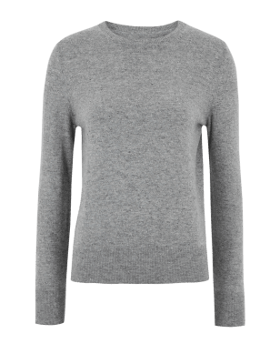 

Womens Autograph Pure Cashmere Textured Jumper - Grey Mix, Grey Mix