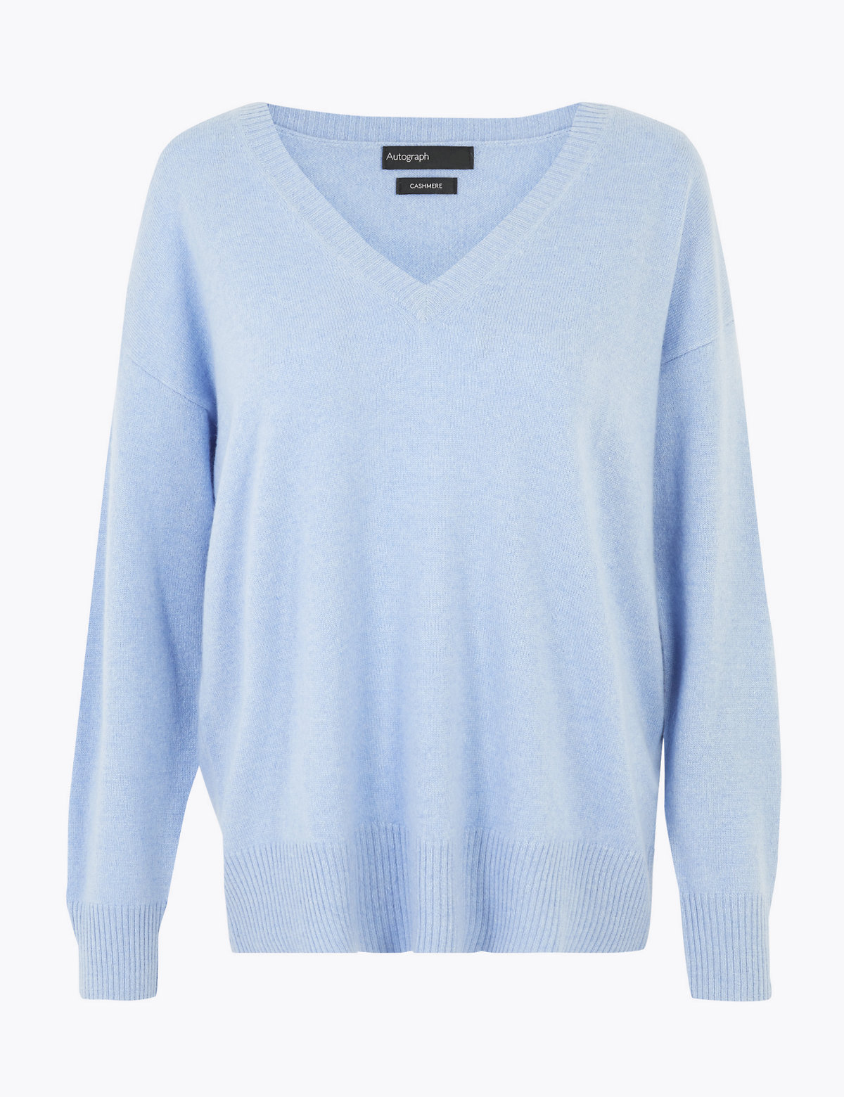 Pure Cashmere V-Neck Relaxed Jumper
