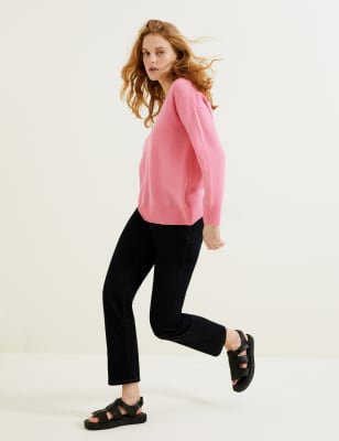 

Womens Autograph Lässiger Pullover aus reinem Kaschmir mit V-Ausschnitt - Petal Pink, Petal Pink