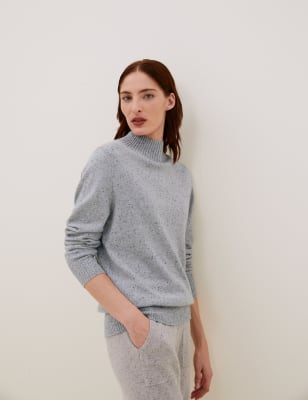 

Autograph Jersey 100% cashmere de cuello chimeneaWomens - Grey, Grey