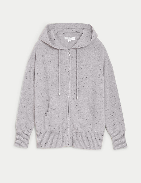 Pure Cashmere Textured Relaxed Hoodie - BE