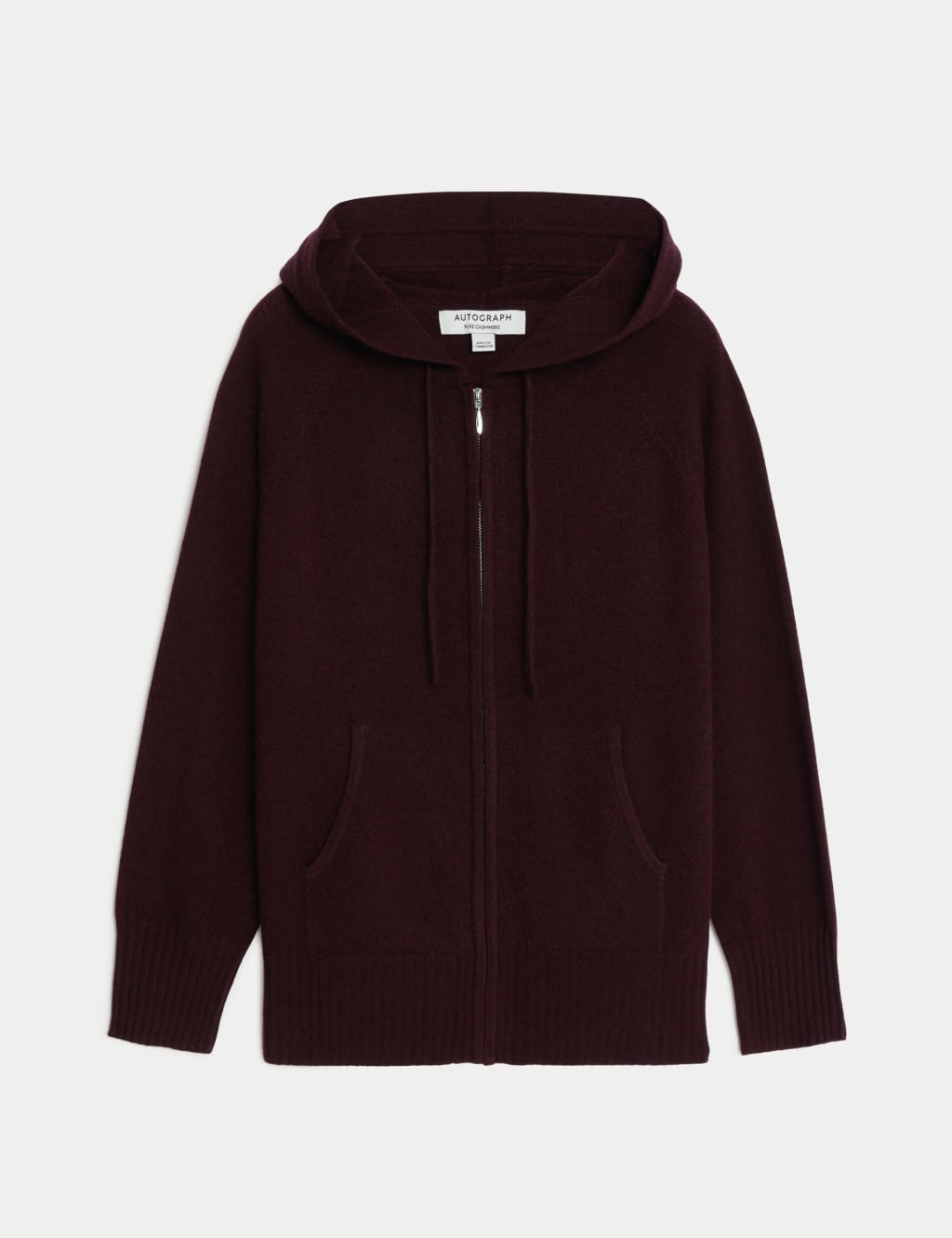 Pure Cashmere Knitted Relaxed Hoodie