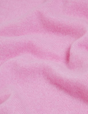 

Womens Autograph Pure Cashmere Knitted Relaxed Hoodie - Soft Magenta, Soft Magenta