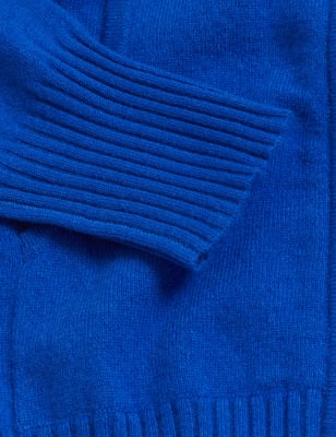 

Womens Autograph Pure Cashmere Knitted Relaxed Hoodie - Royal Blue, Royal Blue