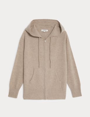 Pure Cashmere Knitted Relaxed Hoodie