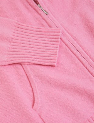 

Autograph Sudadera con capucha informal 100% cashmere de puntoWomens - Petal Pink, Petal Pink