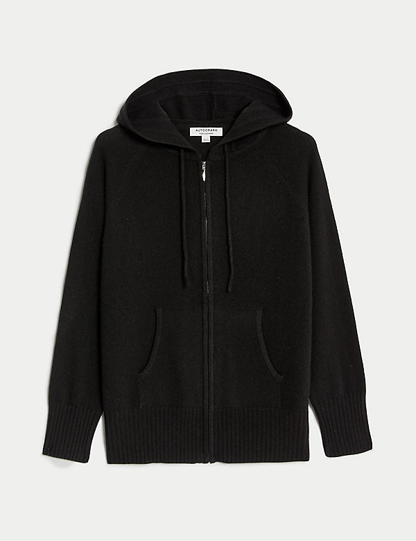Pure Cashmere Knitted Relaxed Hoodie - FR