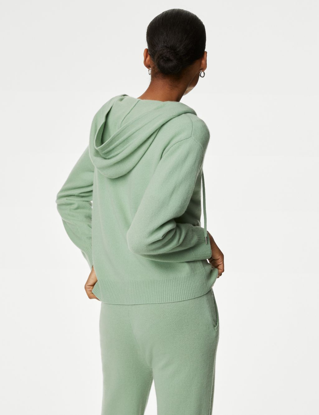 Pure Cashmere Zip Up Hoodie image 5
