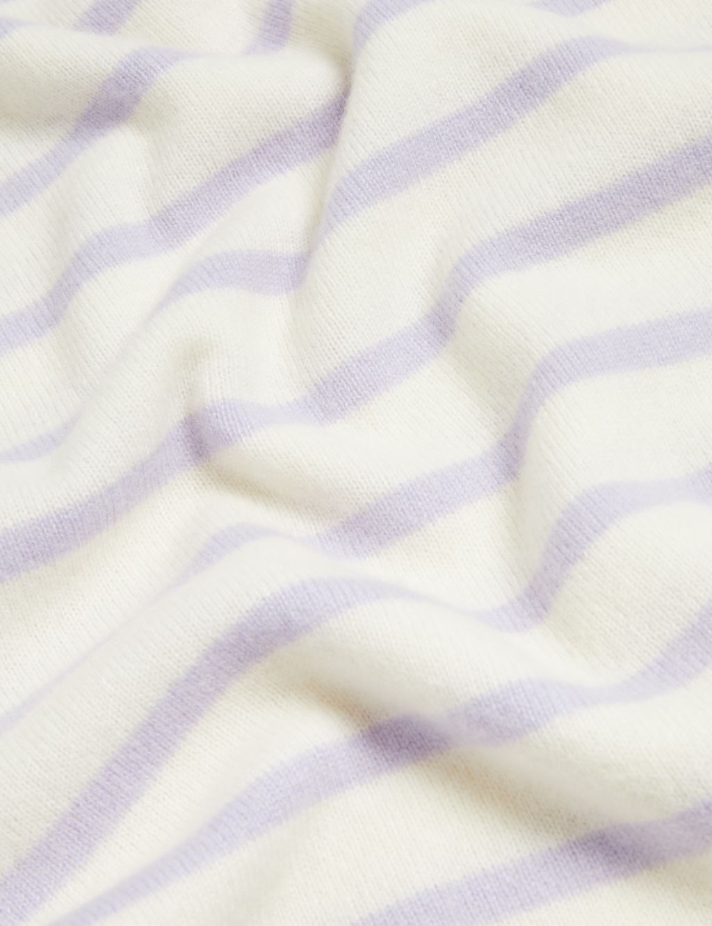 Pure Cashmere Striped V-Neck Jumper image 6