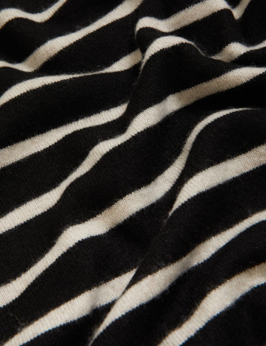 Pure Cashmere Striped V-Neck Jumper image 6