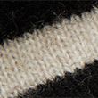 Pure Cashmere Striped V-Neck Jumper - blackmix