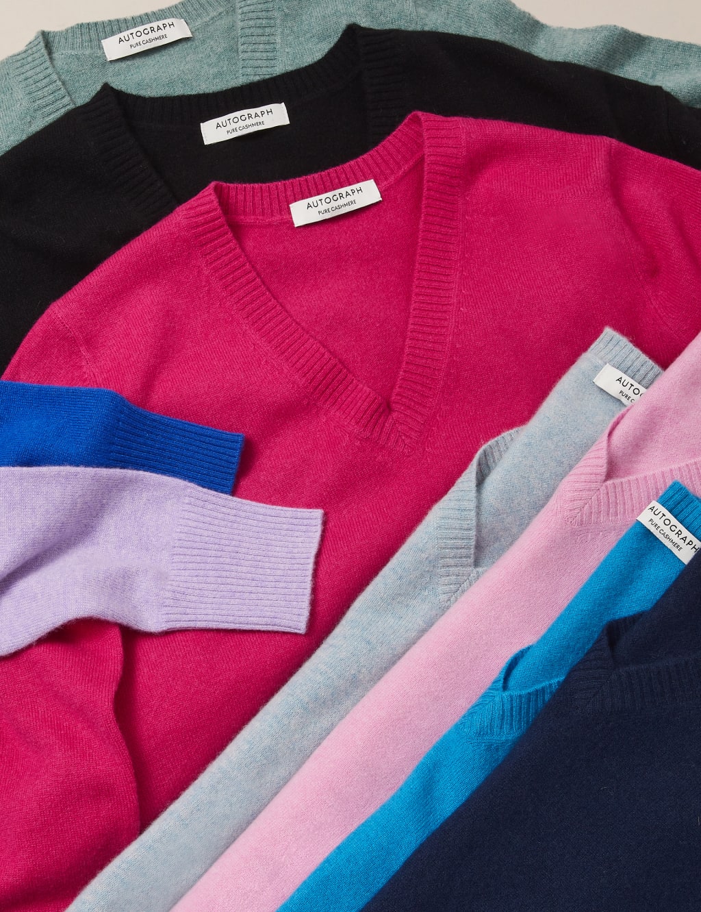 Pure Cashmere V-Neck Jumper image 7