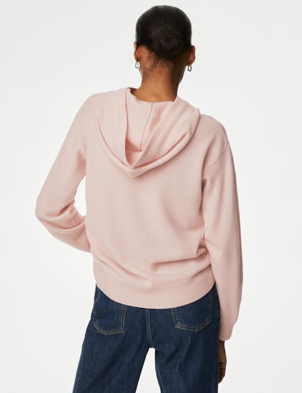 Pure Cashmere Textured Relaxed Hoodie image 6