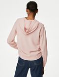 Pure Cashmere Textured Relaxed Hoodie