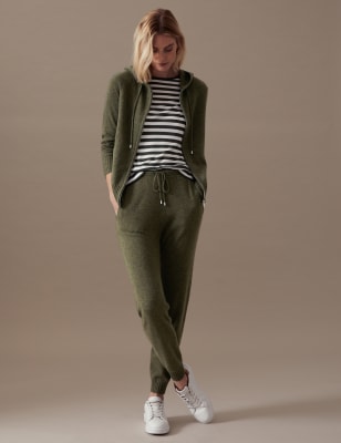 

Autograph Pantalón deportivo tobillero tapered 100% cashmereWomens - Hunter Green, Hunter Green