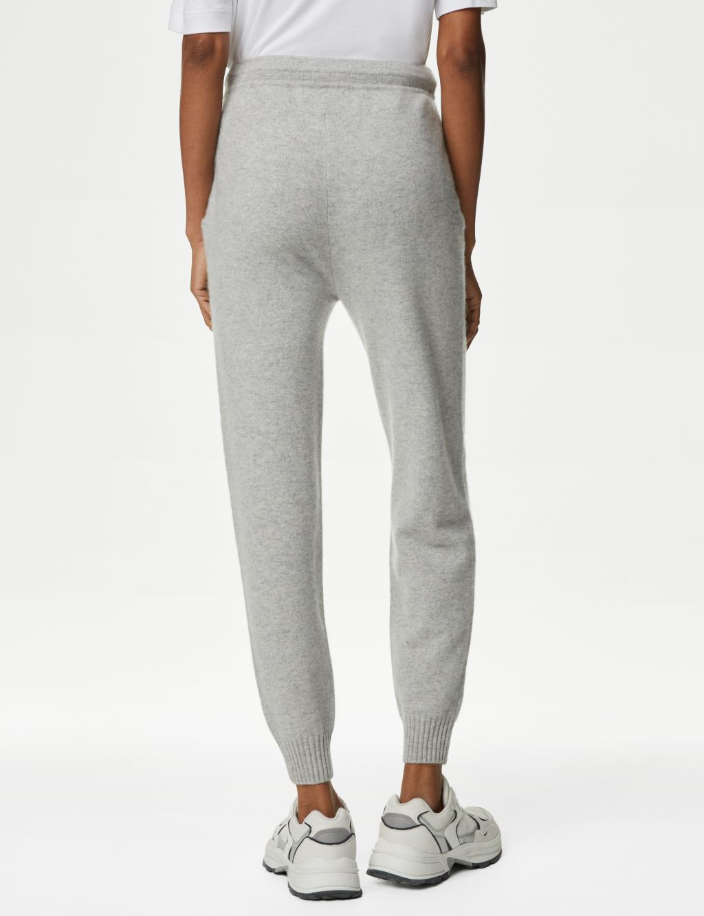 Pure Cashmere Tapered Ankle Grazer Joggers image 5