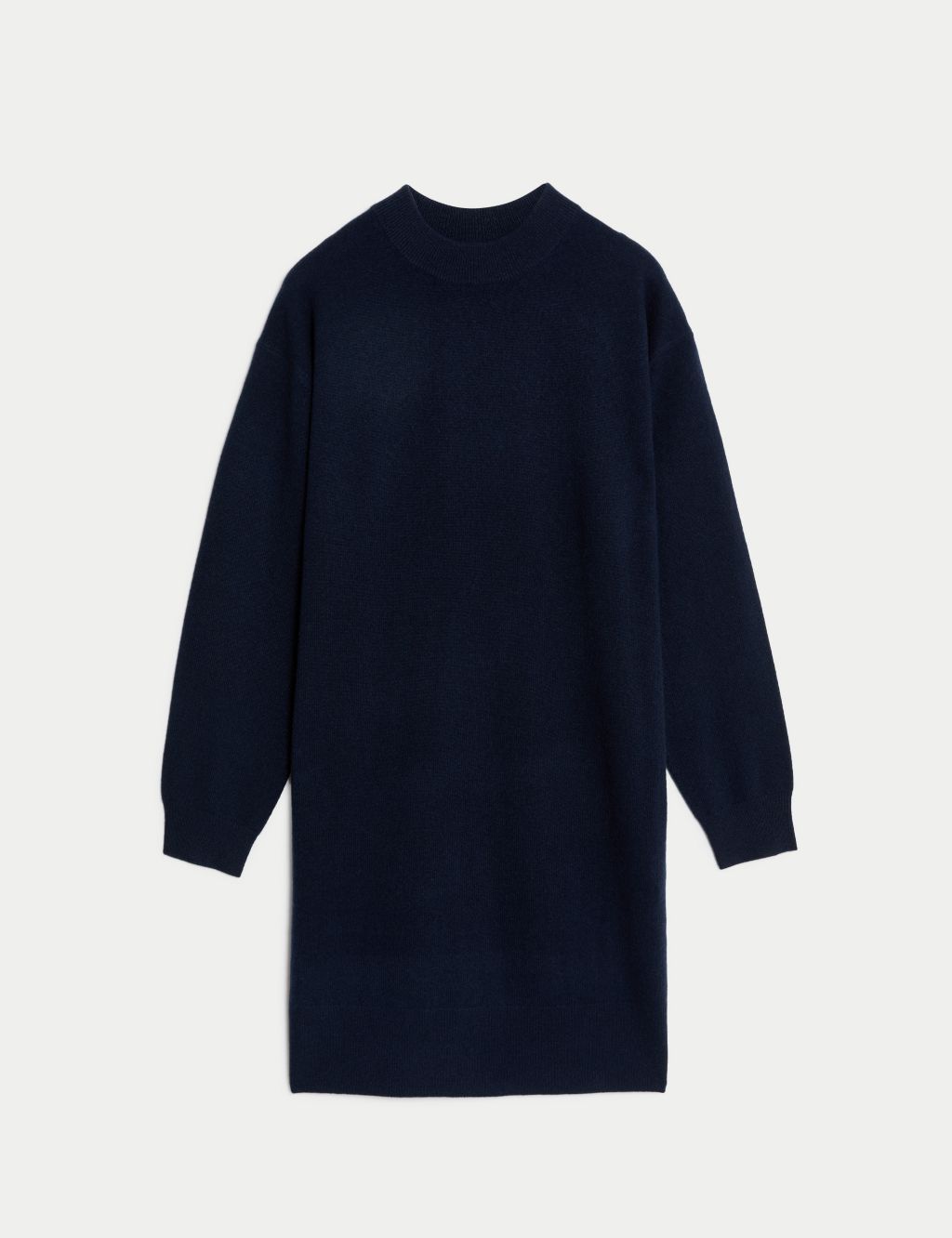 Pure Cashmere Crew Neck Mini Knitted Dress image 1