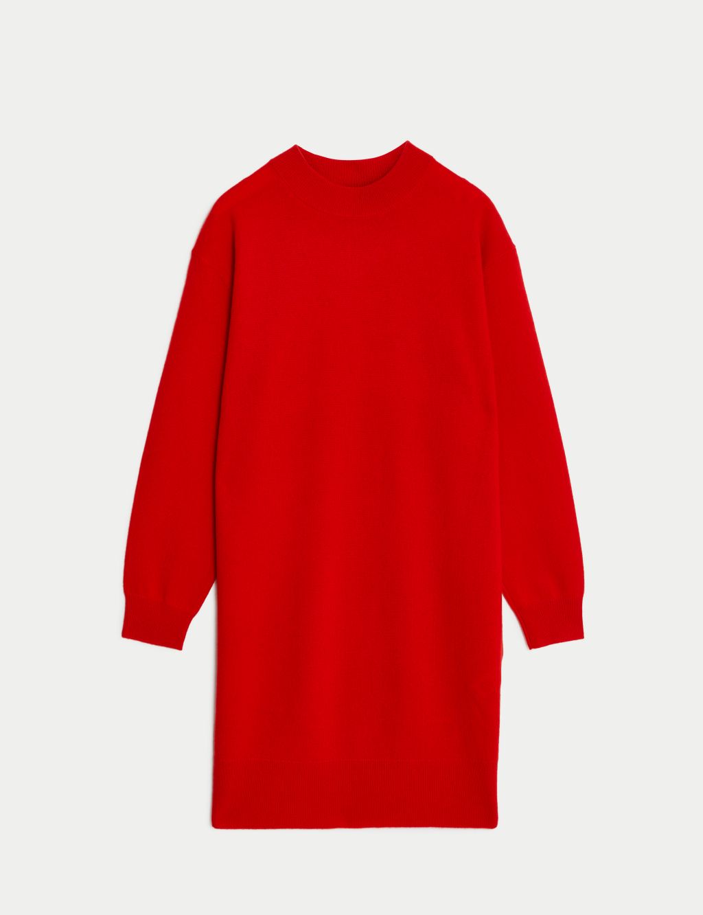 Pure Cashmere Crew Neck Mini Knitted Dress image 2