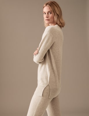 

Womens Autograph Pure Cashmere Longline Jumper - Cappuccino, Cappuccino