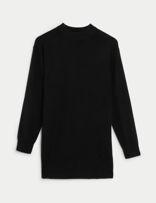 

Womens Autograph Pure Cashmere Longline Jumper - Black, Black