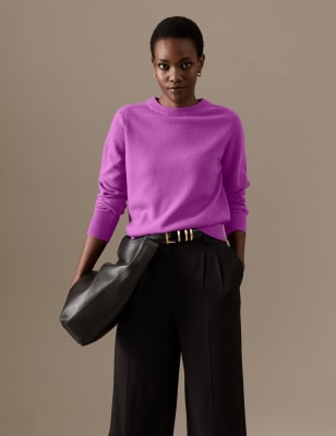 

Womens Autograph Pure Cashmere Crew Neck Jumper - Bright Mauve, Bright Mauve