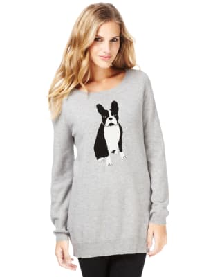 Pure Cashmere Dog Print Jumper MADE WITH SWAROVSKI® ELEMENTS | M&S