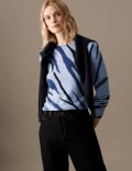 Pure Cashmere Animal Print Crew Neck Jumper