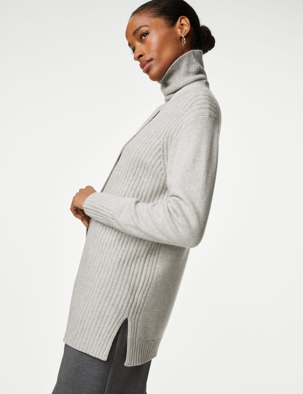 Merino Wool Rich Edge to Edge Cardigan image 5