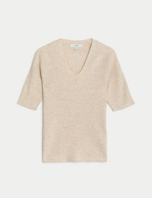 Soft Touch V-Neck Knitted Top