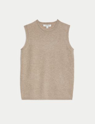 Pure Cashmere Knitted Vest
