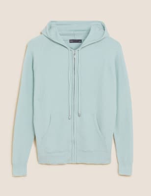 

Womens M&S Collection Weicher Hoodie mit Strukturmuster - Soft Peacock, Soft Peacock