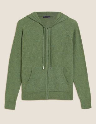 M&S Womens Soft Touch Textured Hoodie