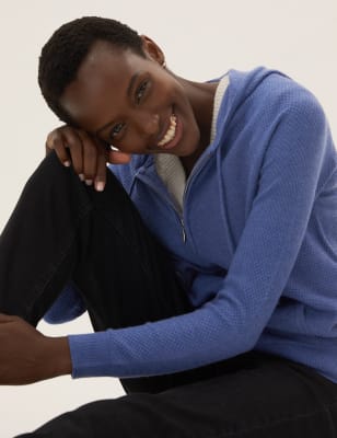 

Womens M&S Collection Weicher Hoodie mit Strukturmuster - Hyacinth, Hyacinth
