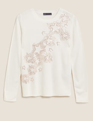 marks and spencer sparkle jumper