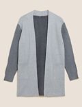 Soft Touch Colour Block Relaxed Cardigan