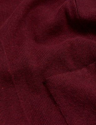 

M&S Collection Cárdigan largo de punto de tacto suaveWomens - Dark Burgundy, Dark Burgundy