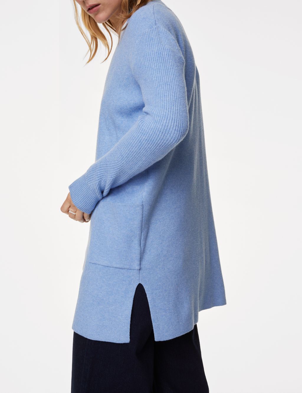 Soft Touch Knitted Longline Cardigan image 3