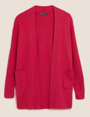 M&S Womens Soft Touch Knitted Longline Cardigan