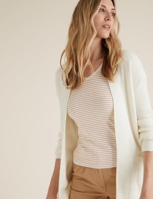 m&s ladies white cardigans