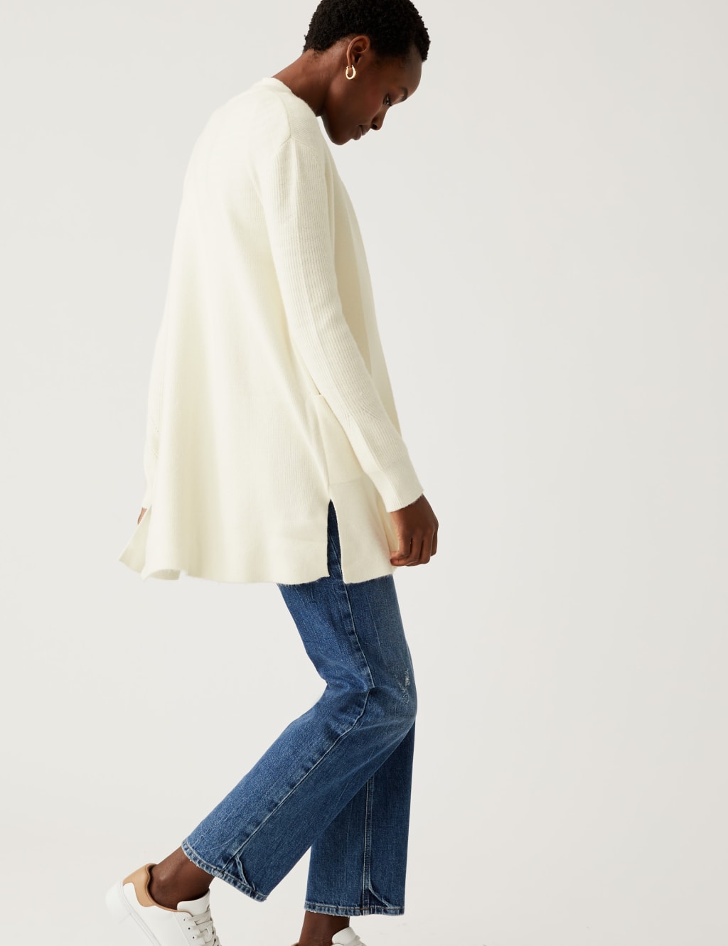 Soft Touch Knitted Longline Cardigan image 3