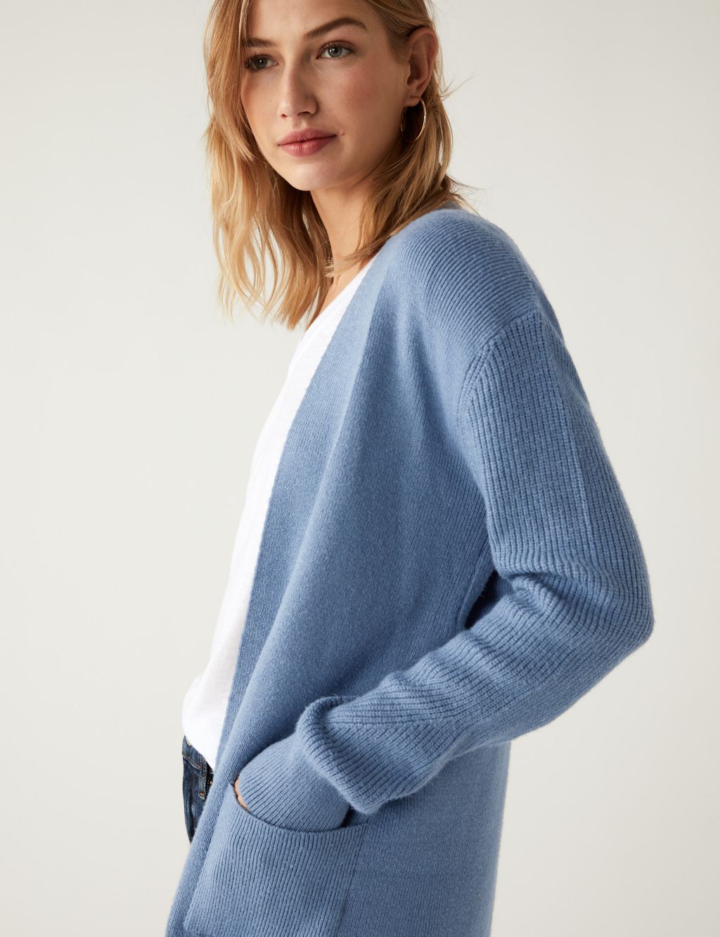 Soft Touch Knitted Longline Cardigan image 3