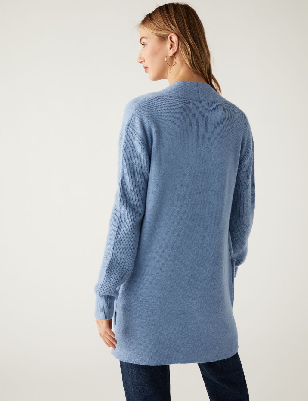 Soft Touch Knitted Longline Cardigan image 4