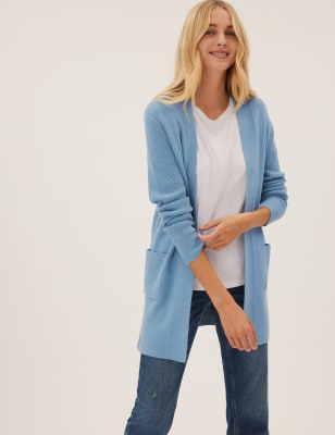

M&S Collection Cárdigan largo de punto de tacto suaveWomens - Petrol, Petrol