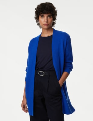 

Womens M&S Collection Soft Touch Knitted Longline Cardigan - Sapphire, Sapphire