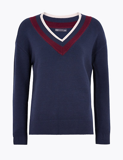 Soft Touch V-Neck Relaxed Jumper