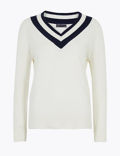 Soft Touch V-Neck Relaxed Jumper