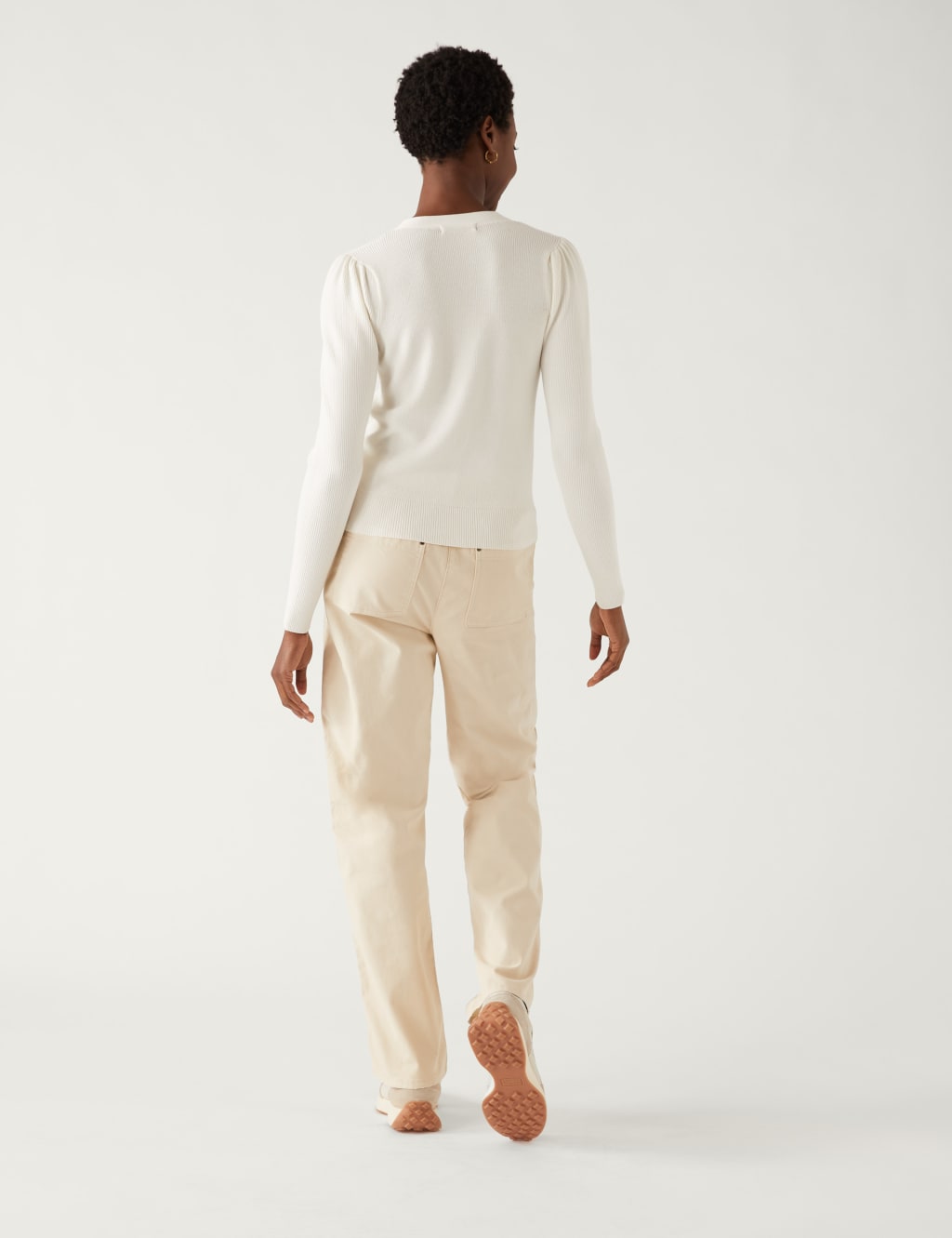 Ribbed V-Neck Cardigan image 4