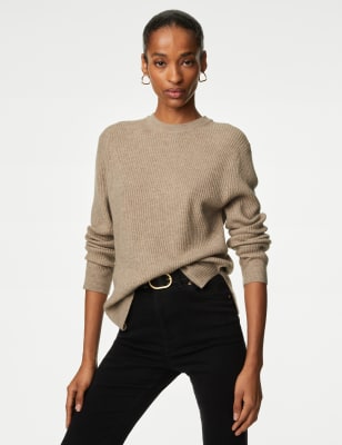 Crew neck cashmere outlet sweater